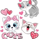 Strygestickers Søde Katte til ark