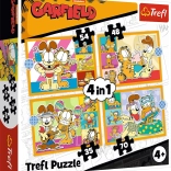 Puslespil TREFL Garfield elsker lasagne 4i1