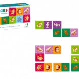 Domino dyreunger – 28 brikker, familiespil for børn