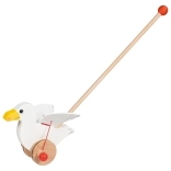 Træskubbelegetøj måge Jonas