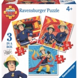 Ravensburger puslespil Brandmand Sam 3-i-1 (25, 36 og 49 brikker)