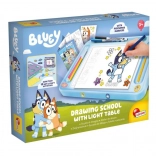 BLUEY lys tegnebord A4 med skabeloner
