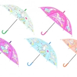 Automatisk paraply med enhjørningemotiv