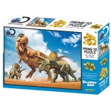 3D-puslespil T-Rex vs. Triceratops 500 brikker