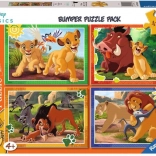 Ravensburger puslespil Disney: Løvernes konge 4×42 brikker