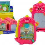 Lomme-tegneplade 2i1 Dinosaur Pink