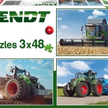 Schmidt puslespil traktorer Fendt 3×48 brikker