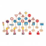 Small Foot trafikskilte, sæt med 25 dele