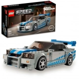 LEGO Speed Champions Nissan Skyline GT‑R (R34) – Fast & Furious byggesæt