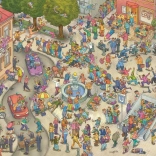 Heye puslespil Zombier i bevægelse 1000 brikker