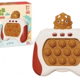 Sensorisk spil triceratops Pop It med lys og lyde, brun