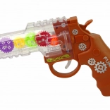 Legetøjspistol med lys- og lydeffekter Brun