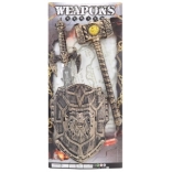 Riddersæt med sværd, skjold og kølle til børn