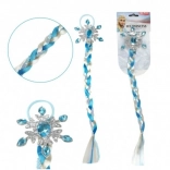 Isprinsesse Flettet Hårstykke med Pailletter