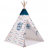 Bigjigs Toys børne-tipi med farverigt mønster af FSC-træ