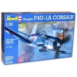 Plastmodel af flyet Vought F4U-1A Corsair