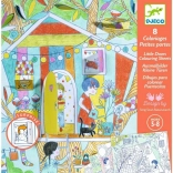 Afslørende malebøger Nina og hendes legetelt