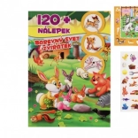 Bogen Farverig dyreverden med klistermærker