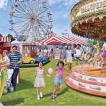 Ravensburger puslespil Vintage Fairground Fun, 1000 brikker