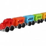 Plasttog med 4 vogne i net