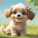 Trefl puslespil hvalp 60 brikker