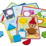 DETOA træpuslespil med indsætning for børn fra 2 år