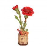 3D træpuslespil rød nellike ROWOOD