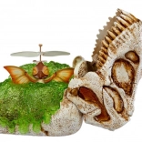 Flyvende orange dinosaur