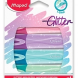 Maped overstregningstuscher Classic Glitter, sæt 4 stk.