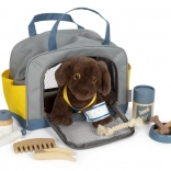 Plys hund med plejepakke fra Small Foot