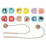 Cubika hvad spiser vi – snøre-sæt i træ