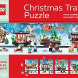 Julepuslespil tog LEGO 4×100 brikker