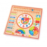 Bigjigs Toys trækalender med ur