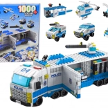 Byggeklodser politibiler 6-i-1 Sæt politibiler 1000 dele
