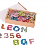 Magnetiske bogstaver og tal