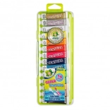 Tempera Jolly - 12 farver + sølv og guld