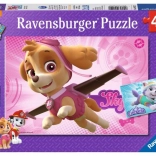 Ravensburger puslespil Paw Patrol Skye og Everest 2×24 brikker