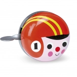 Retro cykelklokke rød med rytter