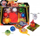 Bakugan Battle Pack med spinner og figurerne Bruiser, Dragonoid, Hammerhead og Nillious