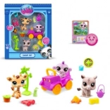 Littlest Pet Shop safarisæt med 3 kæledyr