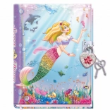 Børnedagbog med lås Havfrue