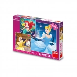 Puslespil DISNEY PRINCESS 3×55 brikker