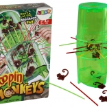 Færdighedsspillet Fang aben – faldende aber og pinde