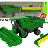 Grøn mejetærsker med ekstra enhed – legetøj til børn