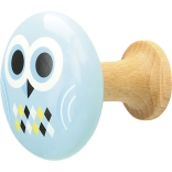 Træ vægkroge til børn Uglen og Parrallelogrammer