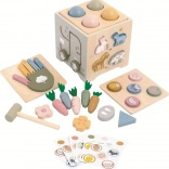 Multifunktionel træ aktivitetskube gård 2Kids Toys