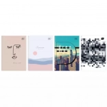 Hæfte A4 96 ark, mix af design