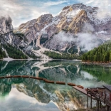 Puslespil RAVENSBURGER Lago di Braies Italien 1500 brikker
