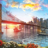 Puslespil ART PUZZLE solnedgang i New York 1000 brikker