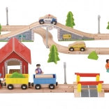 træ togbane 80 dele 2Kids Toys